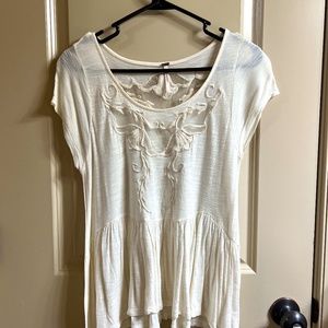 free people flowy tee, S